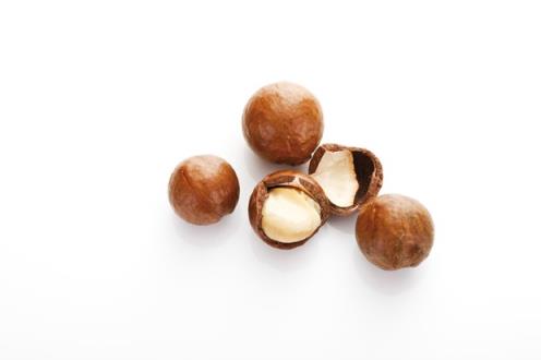 Macadamia nuts,, elevated view
