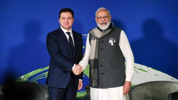 乌克兰总统致电莫迪总理;印度重申立即结束暴力的要求
