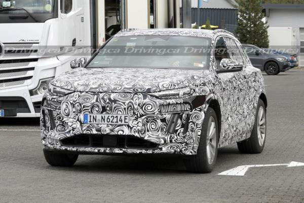 Audi Q6 e-Tron spied testing in Germany