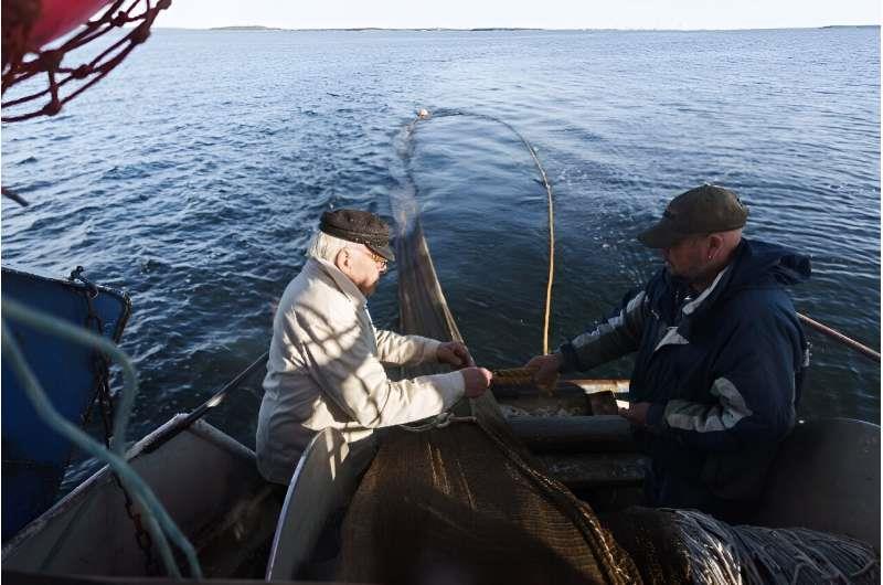 Finnish herring fisherman Holger Sjogren, 84