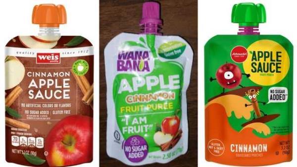 FDA表示，召回的苹果酱袋仍在一些商店的货架上，因为有更多的疾病报告
