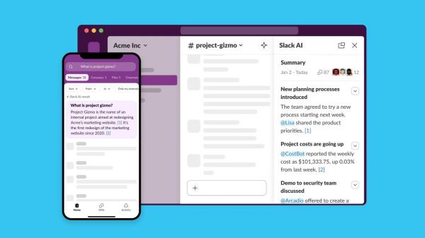 Slack备受期待的人工智能功能终于发布了，包括频道回顾、线程摘要等